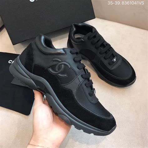 all black chanel runners|chanel runner shoes for sale.